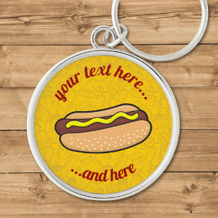 Hotdog Key Ring