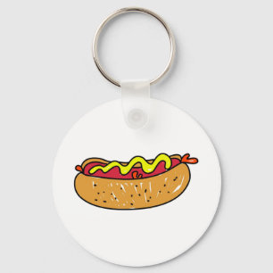 Hotdog Key Ring