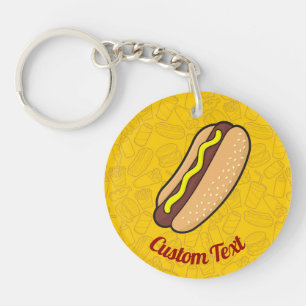 Hotdog Keychain