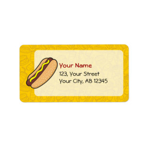 Hotdog Label