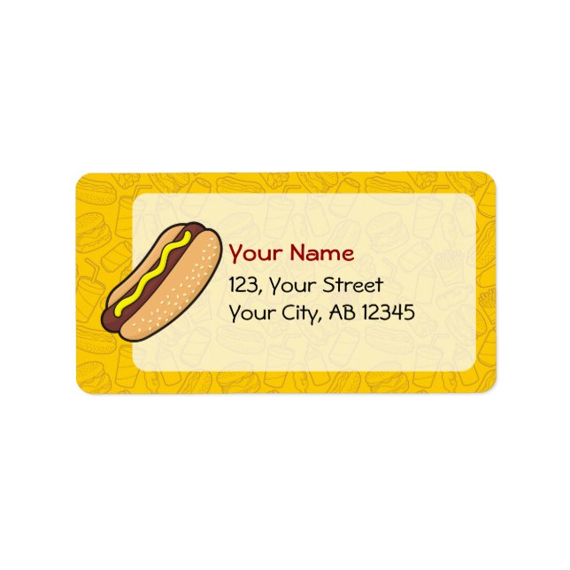 Hotdog Label (Front)