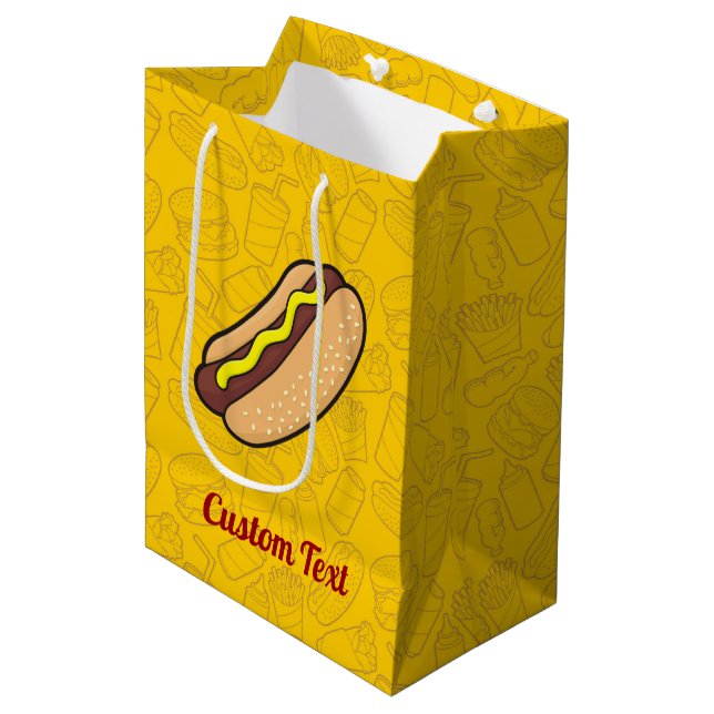 Hotdog Medium Gift Bag (Front Angled)