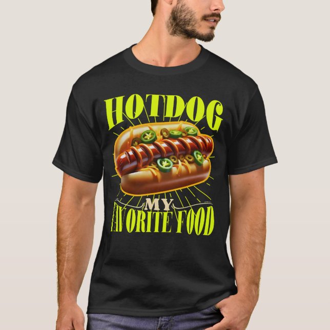hotdog my favourite food T-Shirt (Front)