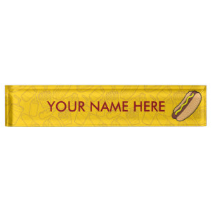 Hotdog Nameplate