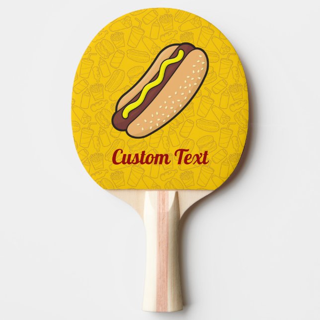 Hotdog Ping-Pong Paddle (Front)
