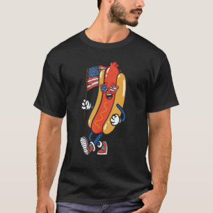 Hotdog Sunglasses American Flag USA  4th Of July F T-Shirt