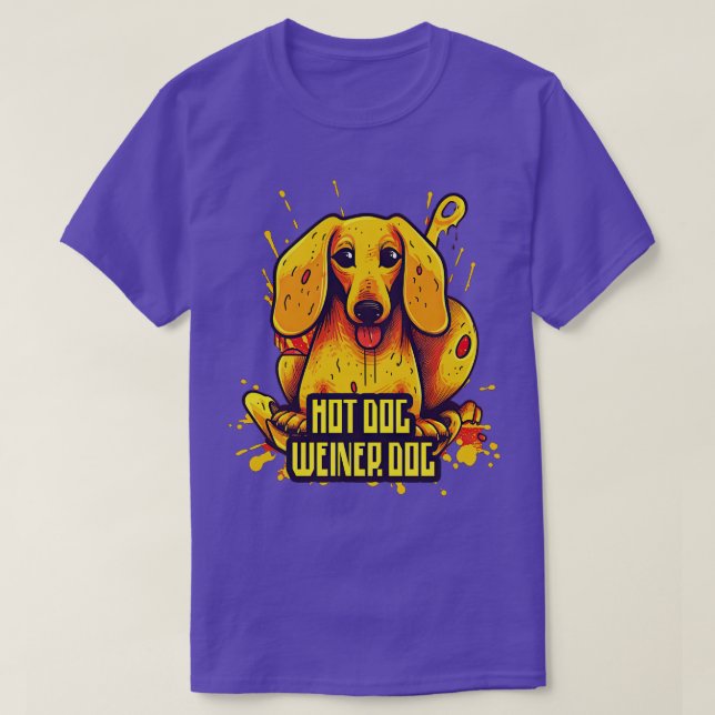 Hotdog Weiner dog 1 T-Shirt (Design Front)