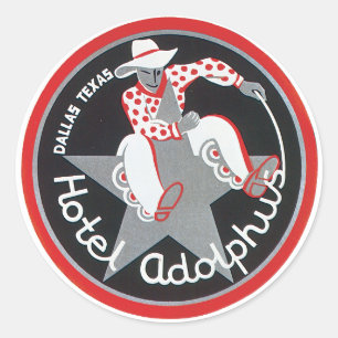 Hotel Adolphus Luggage Label