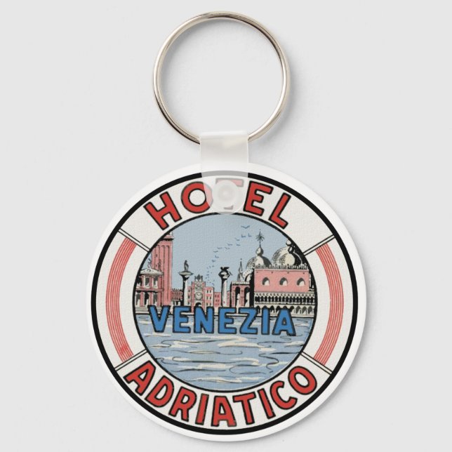 Hotel Adriatico in Venice Key Ring (Front)