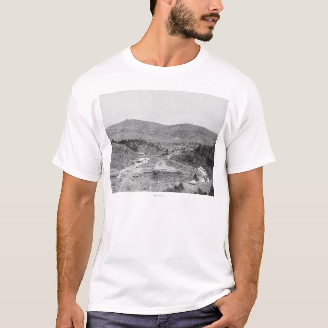 Hotel and Bathhouses in the Wiwalakahta Canyon T-Shirt (Front)