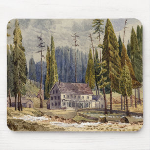 Hotel at the Grove of Mamoth Trees Mouse Mat