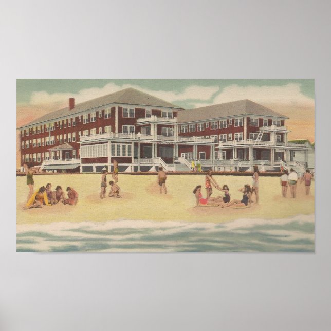 Hotel Atlantic, 1950 Ocean City, MD Poster (Front)