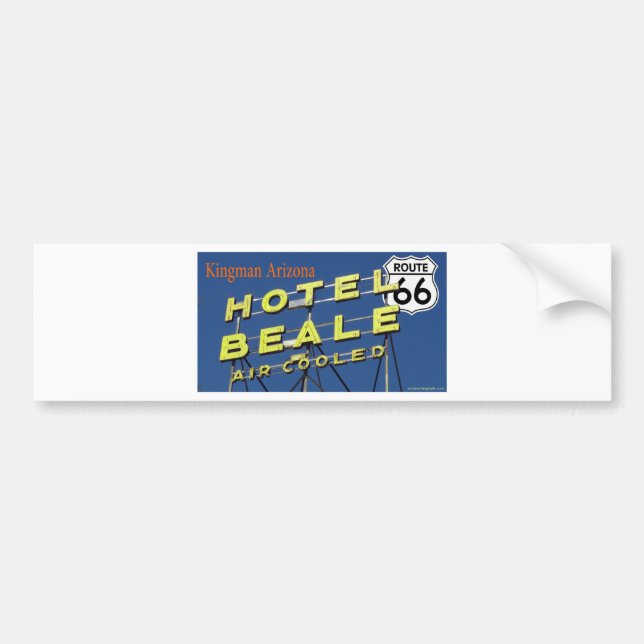 Hotel Beale Route 66 Kingman Arizona 2 Bumper Sticker (Front)