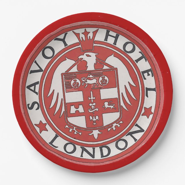 Hotel Casa Blanca Paper Plate (Front)