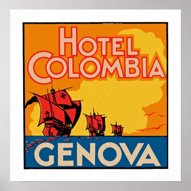 Hotel Colombia Genova Poster (Front)