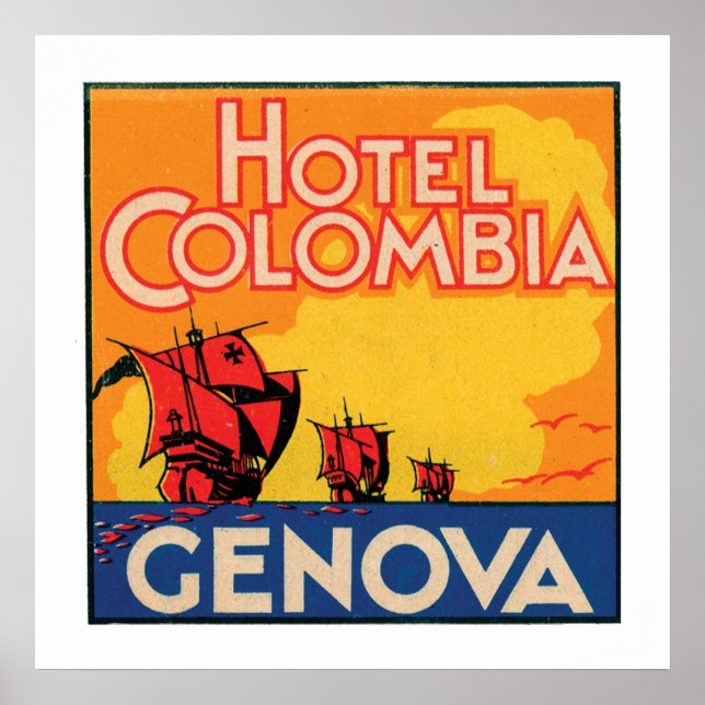 Hotel Colombia Genova Poster (Front)
