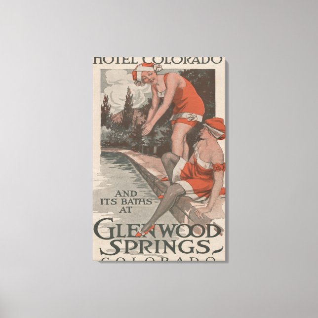 Hotel Colorado & Baths Poster Canvas Print (Front)