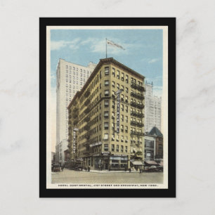 Hotel Continental, New York City 1920s Vintage Postcard
