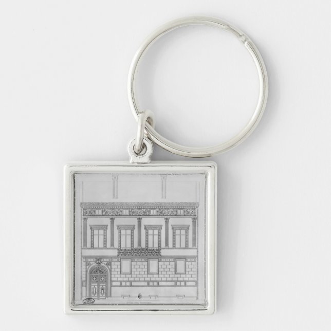 Hotel de Pourtales, facade, 1850 Key Ring (Front)