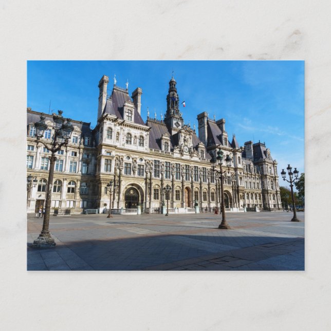 Hotel de Ville. City Hall of Paris - France Postcard (Front)