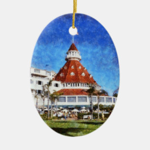 Hotel Del Coronado Ceramic Tree Decoration