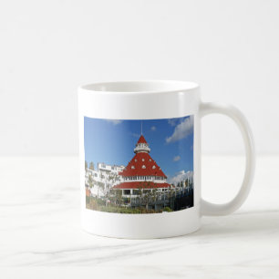 Hotel Del Coronado from beach Coffee Mug