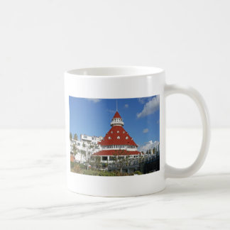 Hotel Del Coronado from beach Coffee Mug