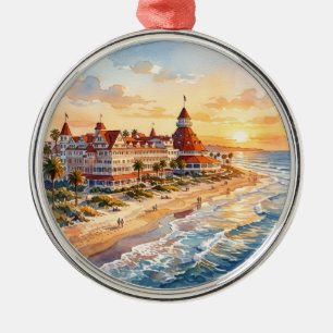 Hotel del Coronado Metal Tree Decoration