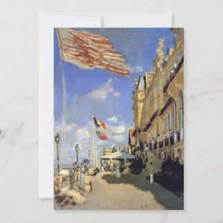 Hotel des Roches Noires, Trouville by Claude Monet Invitation