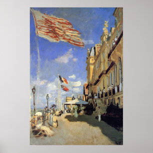 Hotel des Roches Noires, Trouville by Claude Monet Poster
