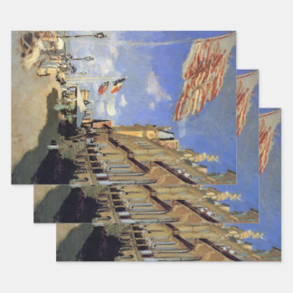 Hotel des Roches Noires, Trouville by Claude Monet Wrapping Paper Sheet