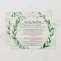 Hotel Driving Directions Laurel Leaf Wood Script