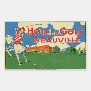 Hotel du Golf (Deauville France) Rectangular Sticker