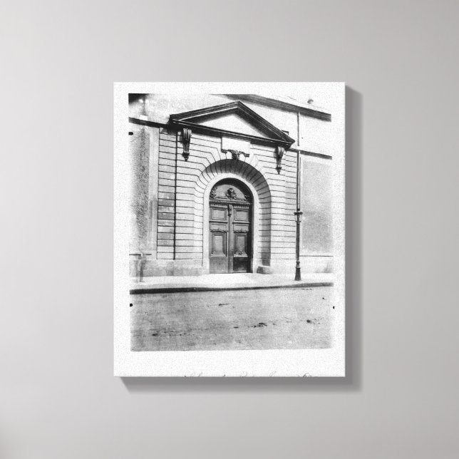 Hotel du Grand Veneur in Paris 60 rue de Canvas Print (Front)