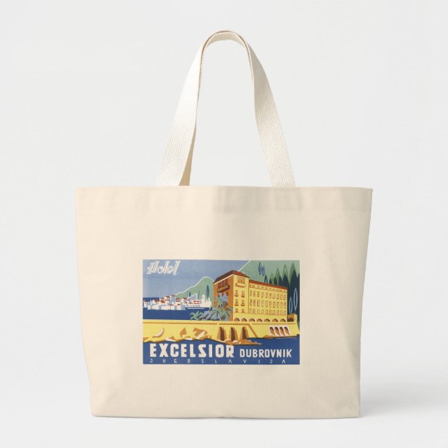 Hotel Excelsior Dubrovnik Large Tote Bag (Front)
