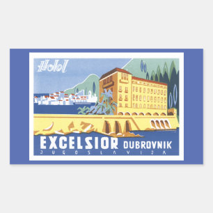 Hotel Excelsior Dubrovnik Rectangular Sticker