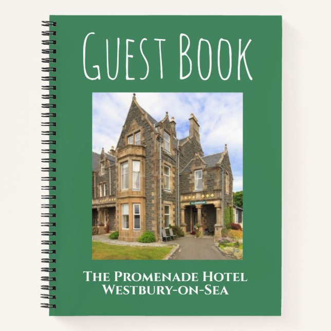 Hotel Guest Book with Accommodation Name (Front)