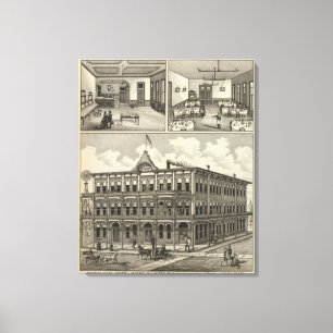 Hotel Hicks, Stockton, Kansas Canvas Print