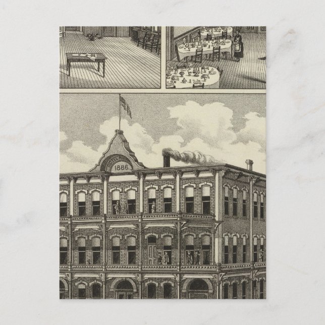 Hotel Hicks, Stockton, Kansas Postcard (Front)