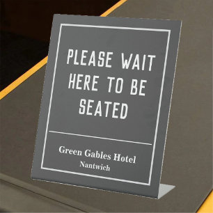 Hotel, Hospitality, Restaurant Etc Pedestal Sign