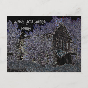 Hotel in a Ghost Town Postcard