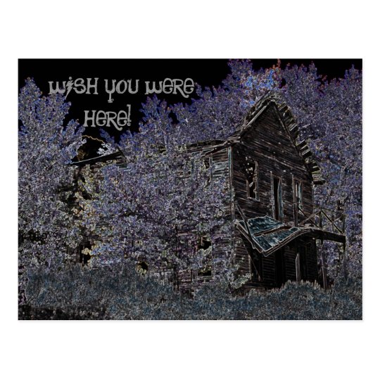 Hotel in a Ghost Town Postcard