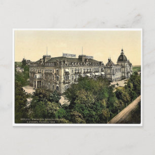 Hotel Kaiserhof and Augusta Victoria Baths, Wiesba Postcard