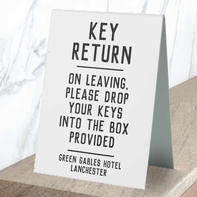 Hotel Key Return Instructions (Creator Uploaded)