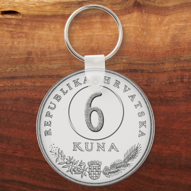 Hotel key with kuna as room number ring (Front)