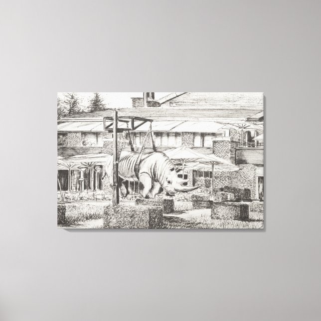 Hotel 'La Reserve' Geneva. 2010 Canvas Print (Front)