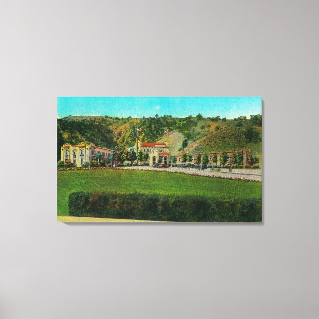 Hotel Lebec and GroundsRidge Route, CA Canvas Print (Front)