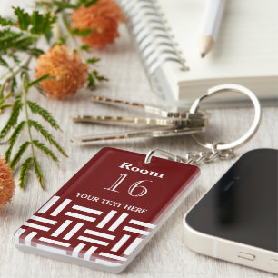 Hotel lodge Resort Custom Room Key Ring