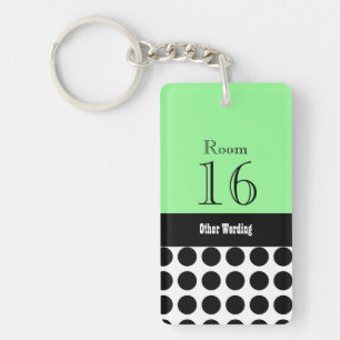 Hotel lodge resort room key (double sided) ring