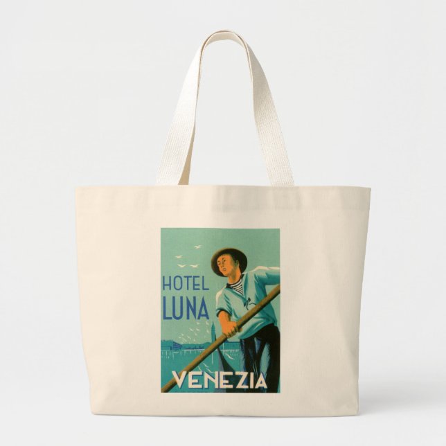 Hotel Luna Venezia Large Tote Bag (Front)